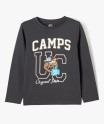 T-shirt manches longues imprimé campus garçon